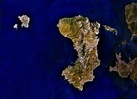 Satellite view of Chios island (NASA) ChiosPrefecture.jpg