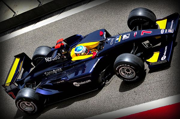 Christian Bakkerud driving for Super Nova in the 2008 GP2 Asia Series season.