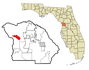 Citrus County Florida Incorporated and Unincorporated areas Crystal River Highlighted.svg