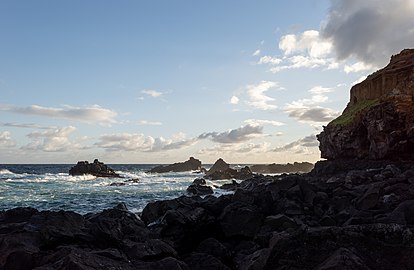 Coastline, Fenais da Luz, São Miguel Island, Azores, Portugal