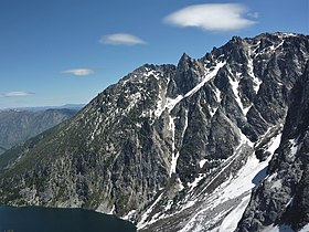 Colchuck Balanced Rock above Colchuck Lake