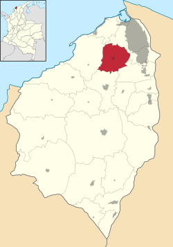 Vị trí của khu tự quản Galapa trong tỉnh Atlántico