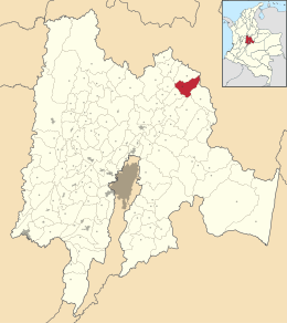 Locatie van Lenguazaque