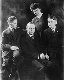 Coolidge with his family