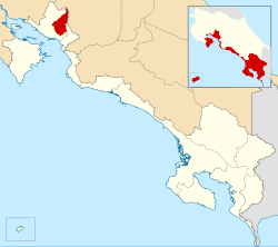 Loko de Montes de Oro Canton en Puntarenas Provinco