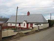 Traditional cottage, Knocknagin, Fingal. The cottage would have been originally thatched