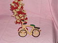 Cycle and tree bead work by Umarani shanmugam,shanmugamstudio,Kollam