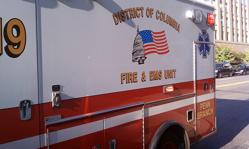 File:DCFD Fire Department Ambulance - side view - 2010-09-07.jpg