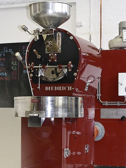 A Diedrich infrared, drum-based, coffee roaster