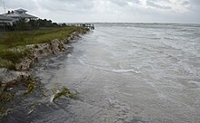 Photograph of coastal erosion