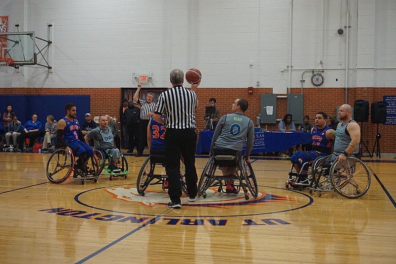 File:Dallas vs. UT Arlington men's wheelchair basketball 2020 03 (in-game action).jpg