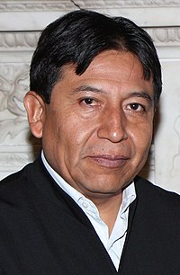 Illustrativt billede af stående vicepræsident i Bolivia