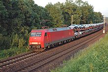 A Deutsche Bahn unit train working for Daimler AG between the factories at Sindelfingen and Bremen Db-152073-00.jpg