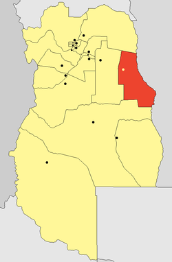 موقعیت بخش لاپاز (مندوسا) در نقشه