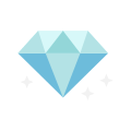 Diamond Flat Icon Vector.svg