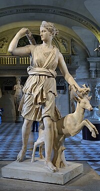 Die Diana van Versailles, ’n 2de-eeuse weergawe (Louvre, Paris).