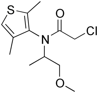 <span class="mw-page-title-main">Dimethenamid</span> Chemical compound