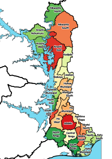 Districts in the Volta Region of Ghana.