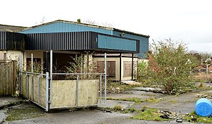 Disused buildings, Dundonald (March 2014) - geograph.org.uk - 3875669.jpg