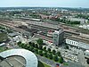 Dortmund Hauptbahnhof as seen from RWE tower in 2006