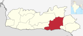 Locația districtului East Khasi Hills