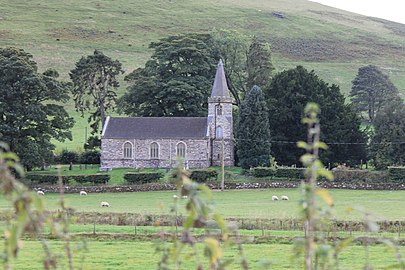 Eglwys Sant Garmon Church of St Garmon, Ceiriog Ucha Llanarmon Dyffryn Ceiriog Wrecsam Wrexham Cymru Wales 03.JPG