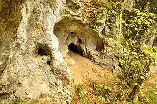 Eingang der Wolfschluchthöhle