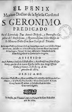 Миниатюра для Файл:El Fenix - Maximo Doctor de la Iglesia Cardenal S. Geronimo (IA A10907623).pdf