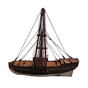 Model of the decommissioned 50-gun ship Entreprenant, formerly in the collection of Duhamel du Monceau and now on display at the Musée national de la Marine in Paris