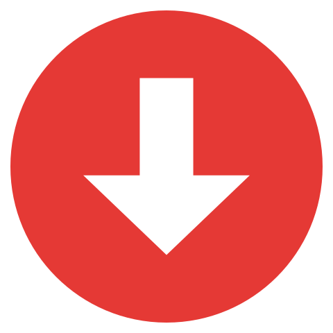 red down arrow transparent