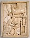 Evangelist Saint Mark writing the Gospel with his symbol, the Lion, holding a scroll MET sf17-190-36s1.jpg