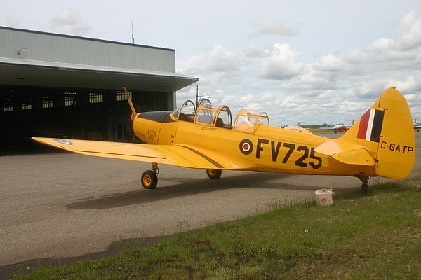 Fairchild PT-26B Cornell in flying condition at the Commonwealth Air Training Plan Museum, Brandon, Manitoba, 2005
