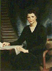 Frances Perkins, ILR professor from 1952 to 1965, was the first female U.S. Cabinet member and the champion of the NLRA, the FLSA, and the Social Security Act. Fcperkins.jpg