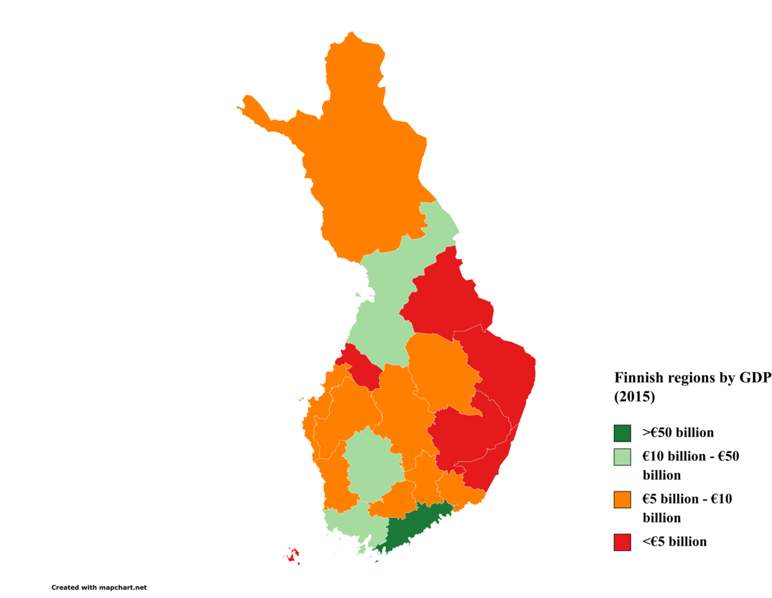 List of Finnish regions by GDP