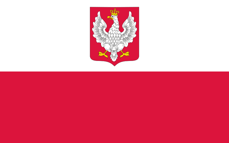 File:Flag of Poland (with coat of arms, 1919-1928).svg