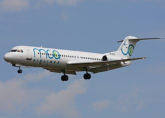 An MCA Airlines Fokker 100 Fokker 100 (F-28-0100), MCA Airlines AN1558935.jpg