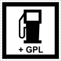 Poste de distribution de carburant, assurant également le ravitaillement en gaz de pétrole liquéfié (GPL)