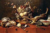 Натюрморт с корзиной фруктов. Между 1635 и 1639. Холст, масло. Частное собрание