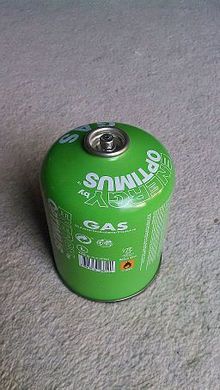 Gas cylinder with Lindal B188 valve. Gas cylinder for camping stoves.jpg