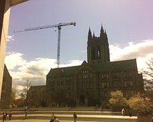 Gasson Hall renovations, May 2, 2007 Gasson construction may 2007.jpg