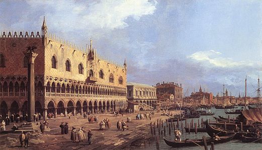 Venise, Le Grand Canal (Riva degli Schiavoni), 1734–1735 Sir John Soane's Museum[12]