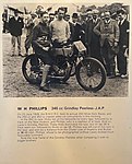 WH 'Wal' Phillips on his 346cc Grindlay Peerless JAP, 1928