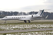 A Gulfstream G550 owned by Luxottica Gulfstream G550 Luxottica, LUX Luxembourg (Findel), Luxembourg PP1207588139.jpg