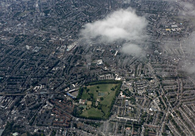 Hackney from the air