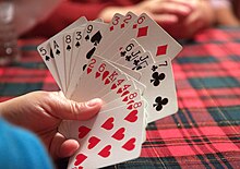 Hand of cards during a game Hand of cards.jpg