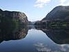 Professor Esmark in 1823 studied Haukalivatnet lake at 50 meters above sea and realized that it had been created by a glacier. Esmark thus launched the theory of ice age and global climate change.