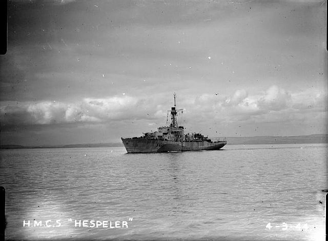 As HMCS Hespeler during the Second World War