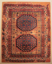 Holbein carpet with large medallions, of a type similar to that of the painting, 16th century, Central Anatolia Holbein carpet with large medallions 16th century Central Anatolia.jpg
