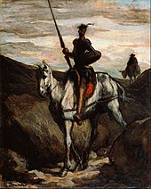 Honore Daumier - Don Quijote în munți - Google Art Project.jpg