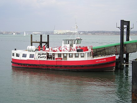 The Hotspur IV was built by Rowhedge Ironworks for the Hythe Ferry in 1946 Hythe Hotspur IV 2004.JPG